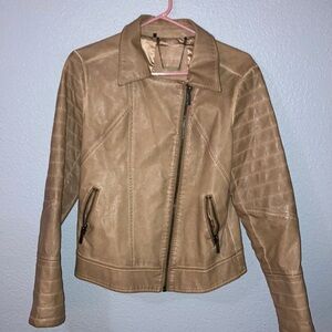 Buffalo brown leather jacket